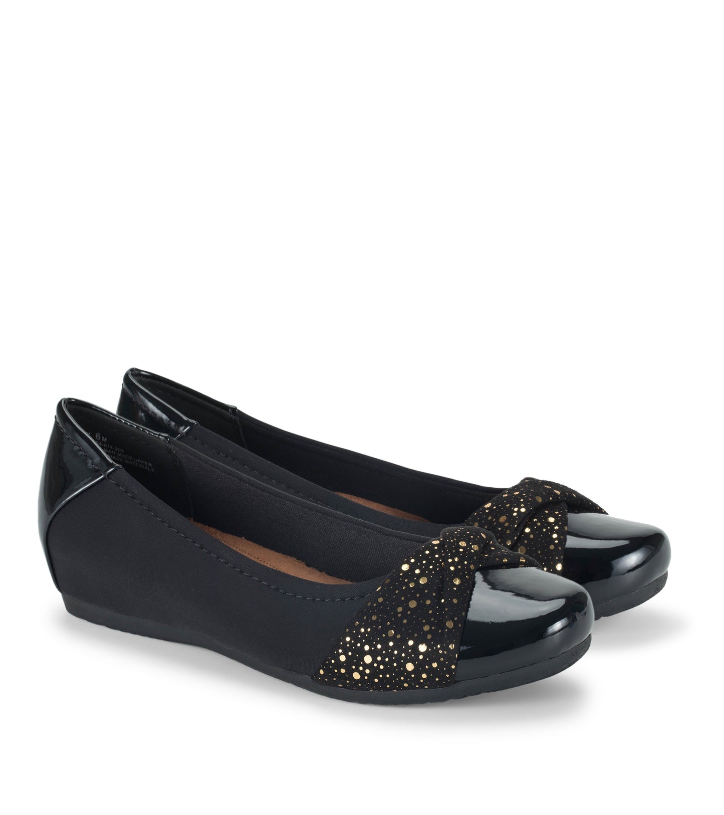 Mitsy Casual Flat Black Patent - Women
