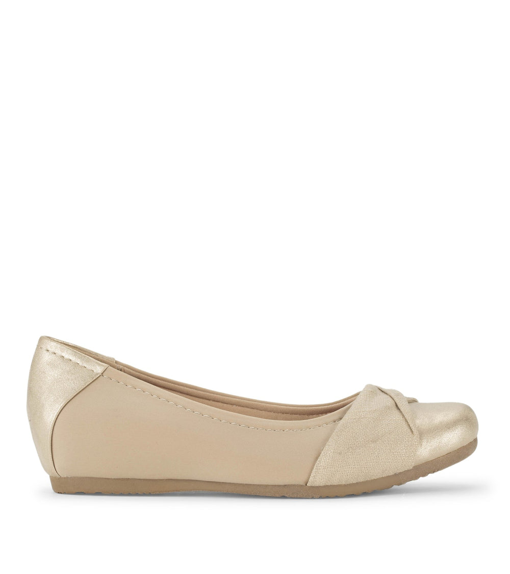 Mitsy Casual Flat Light Gold - Women