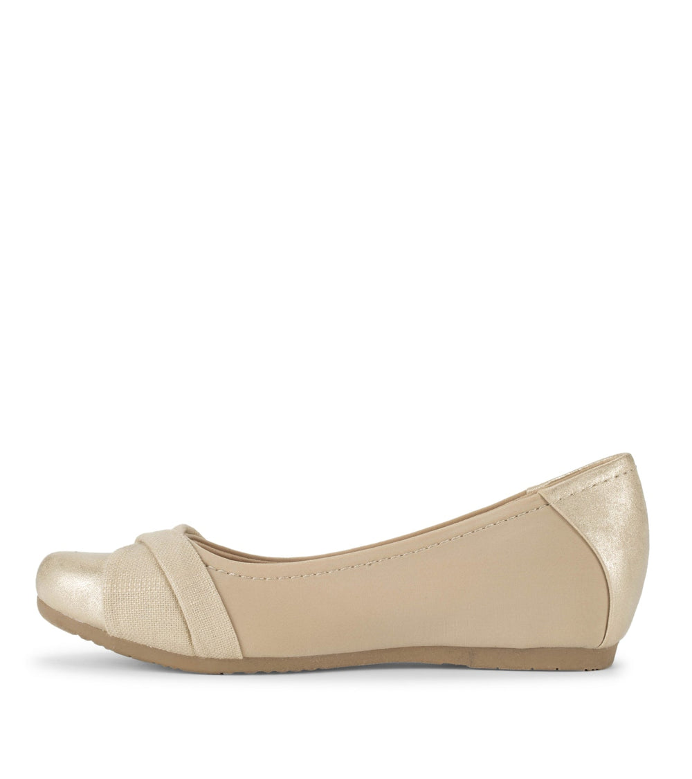 Mitsy Casual Flat Light Gold - Women