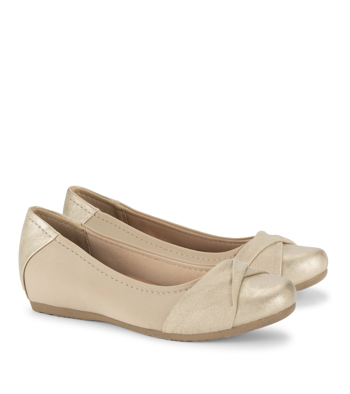 Mitsy Casual Flat Light Gold - Women