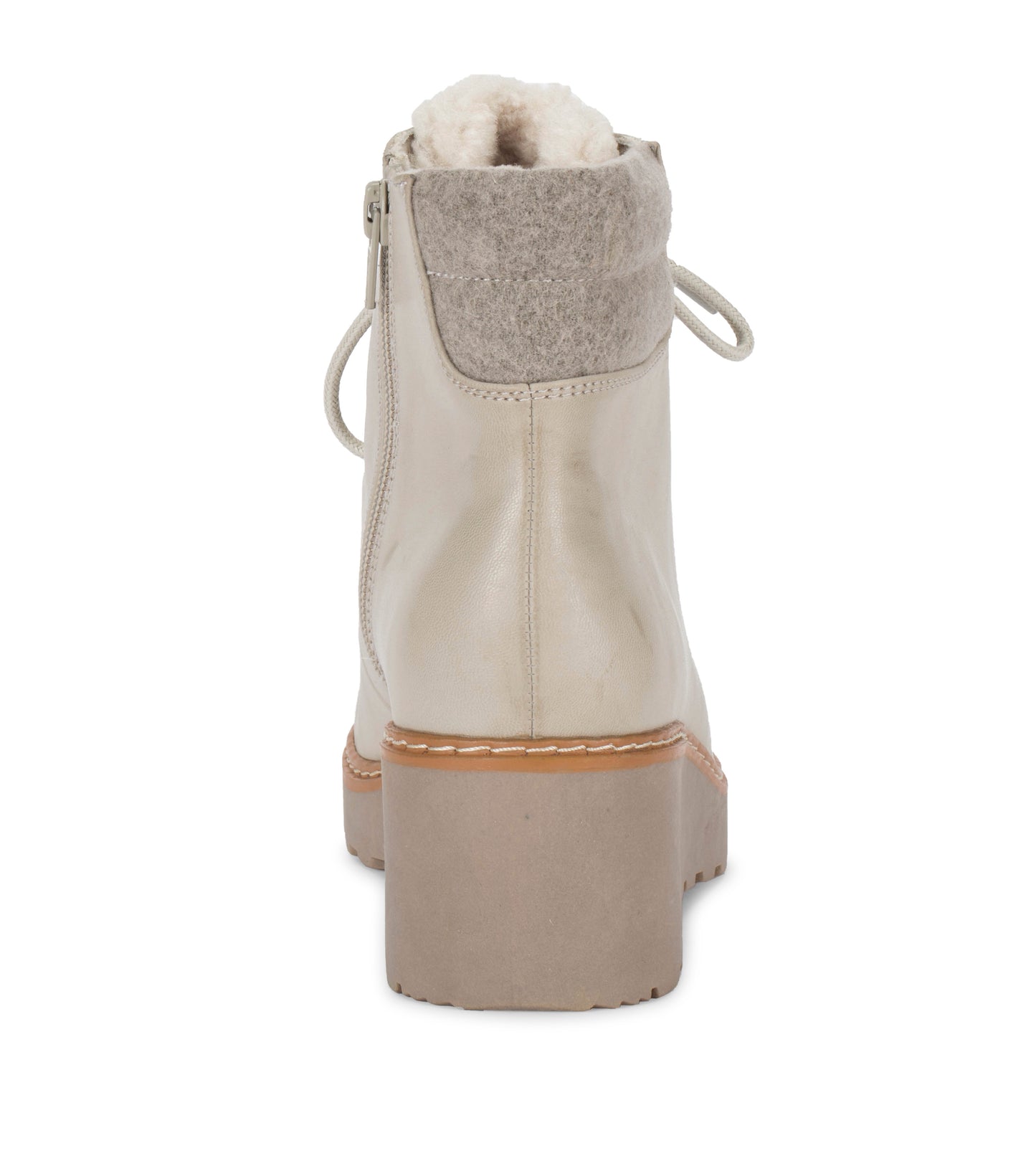 Nasha Lace Up Wedge Bootie Taupe - Women