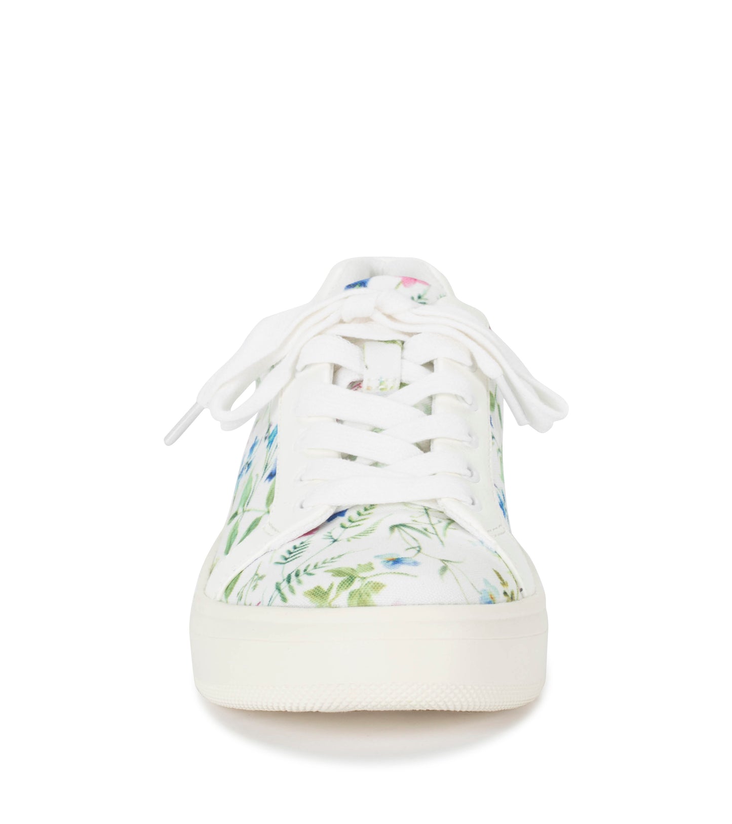 Nishelle Lace Up Sneaker White/Multi Flower Canvas - Women