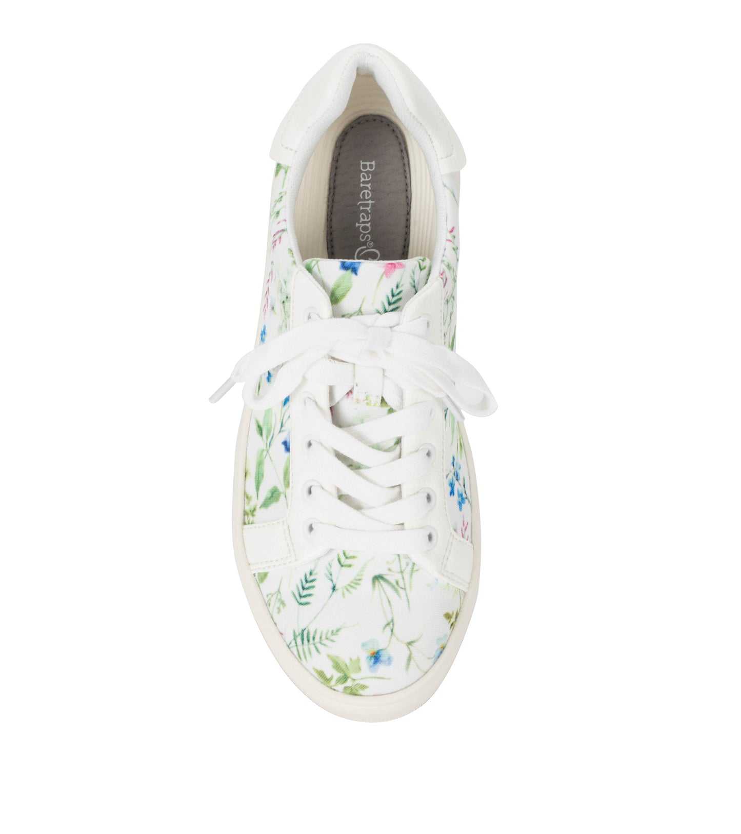 Nishelle Lace Up Sneaker White/Multi Flower Canvas - Women