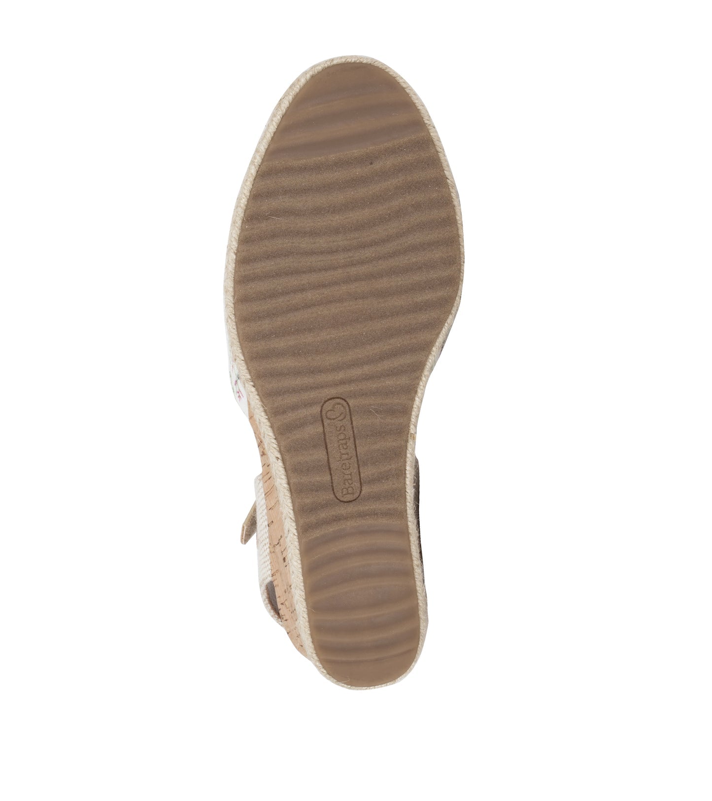 Ocean Closed Toe Wedge Sandal White Multi Flower Canvas - Women