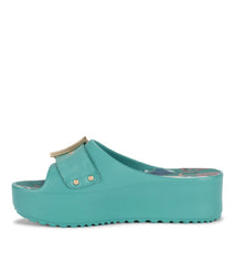 Pacey Platform Sandal Taffy Teal - Women