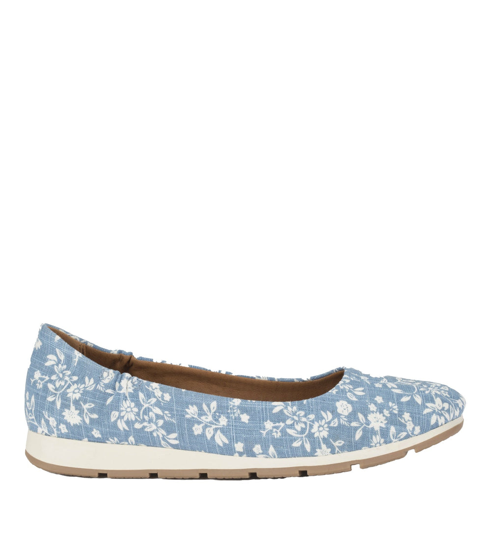 Prim Slip On Blue/White Flower Canvas - Women