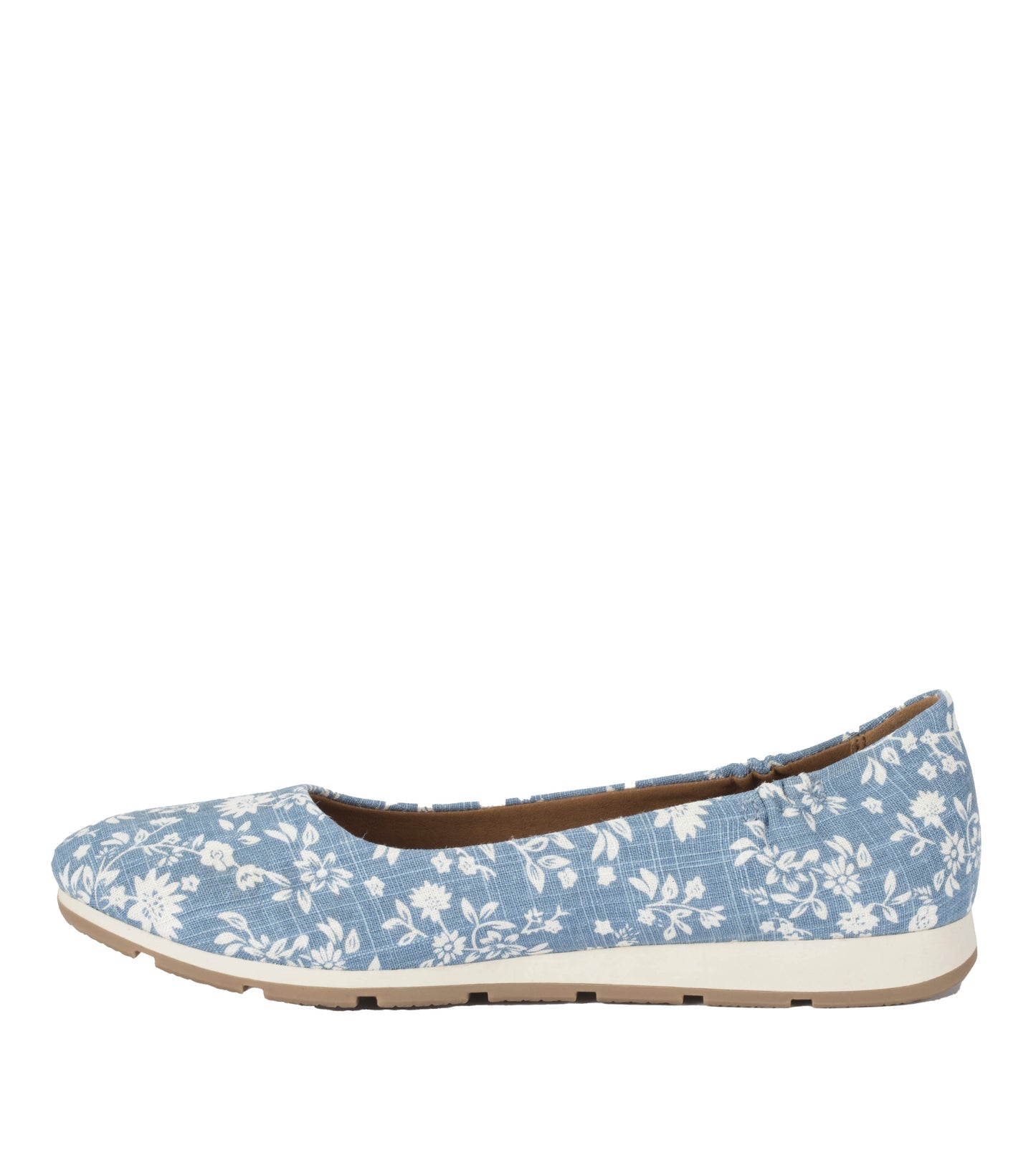Prim Slip On Blue/White Flower Canvas - Women