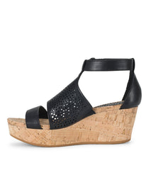 Raisie Wedge Sandal Black - Women