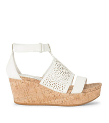 Raisie Wedge Sandal Cream - Women