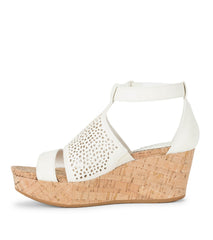 Raisie Wedge Sandal Cream - Women