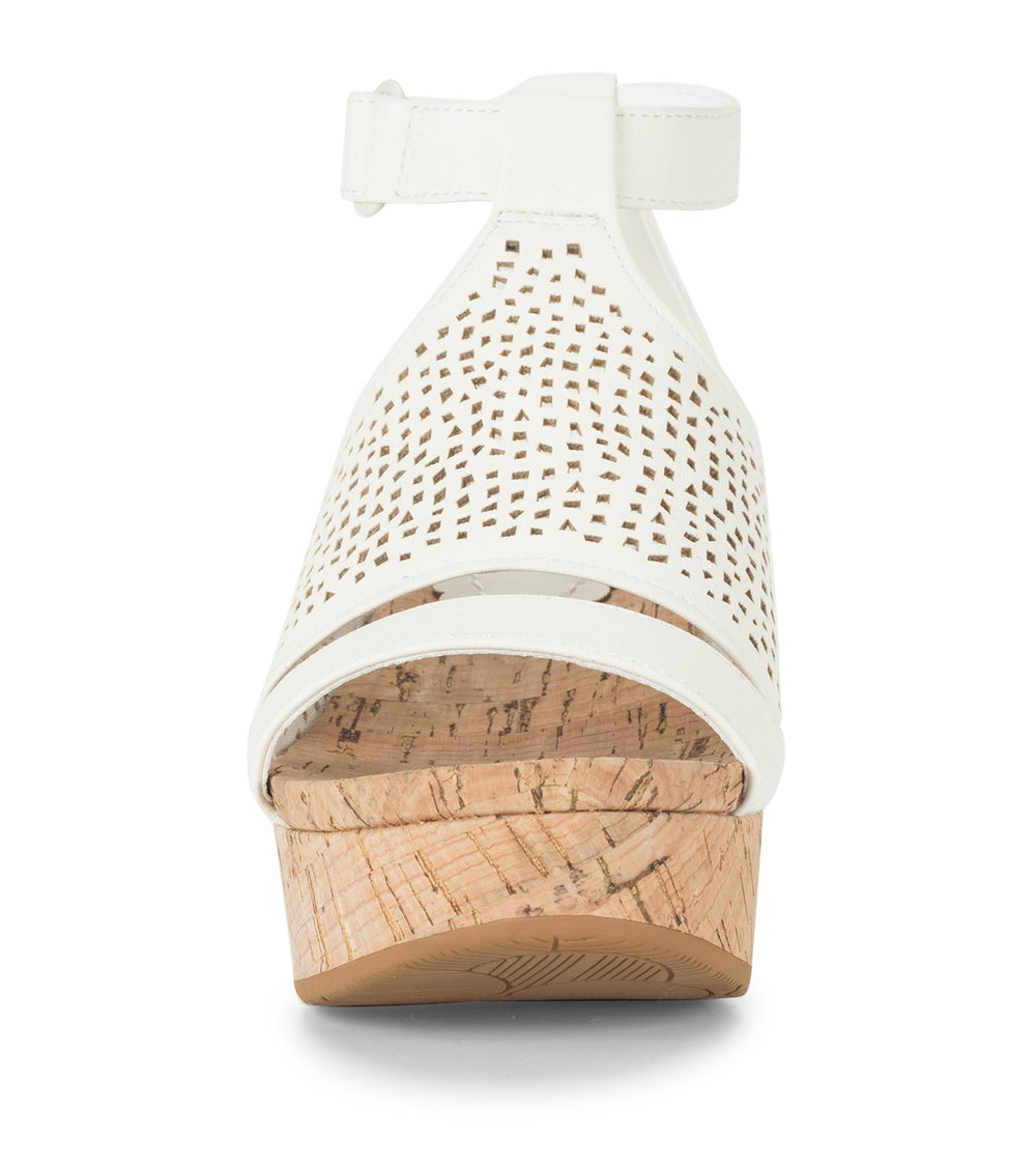 Raisie Wedge Sandal Cream - Women