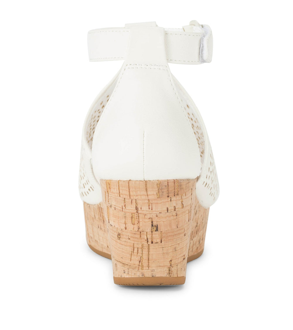 Raisie Wedge Sandal Cream - Women