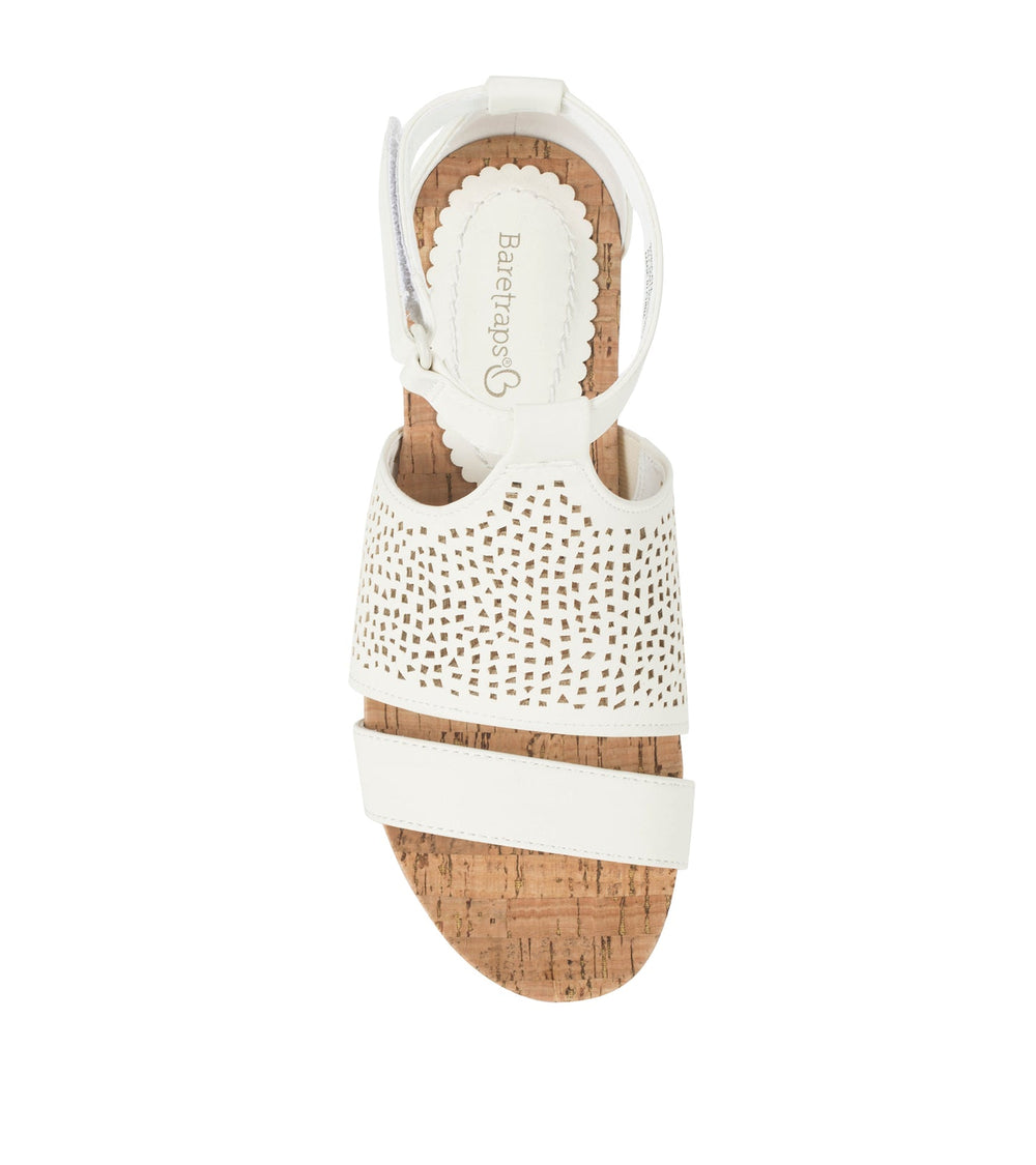 Raisie Wedge Sandal Cream - Women