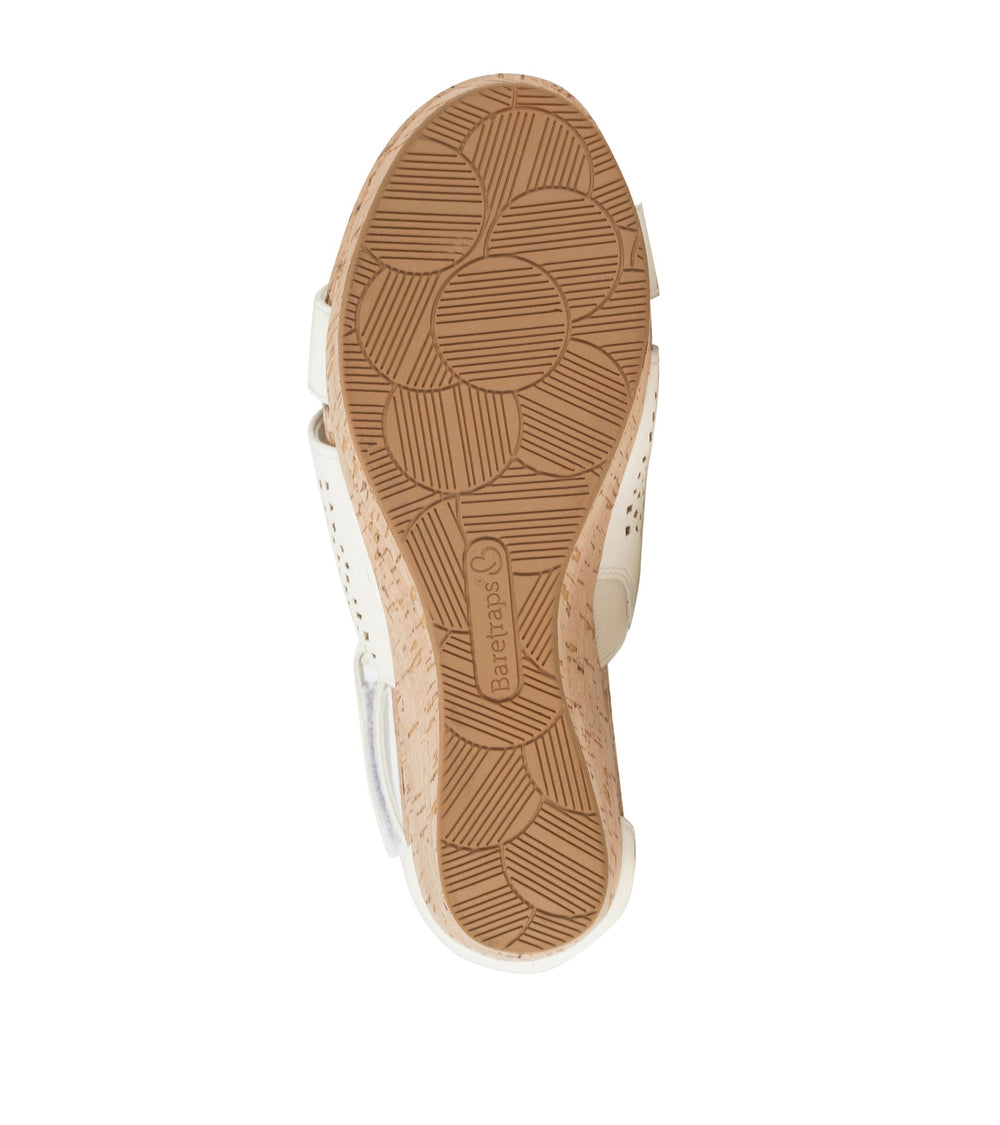 Raisie Wedge Sandal Cream - Women