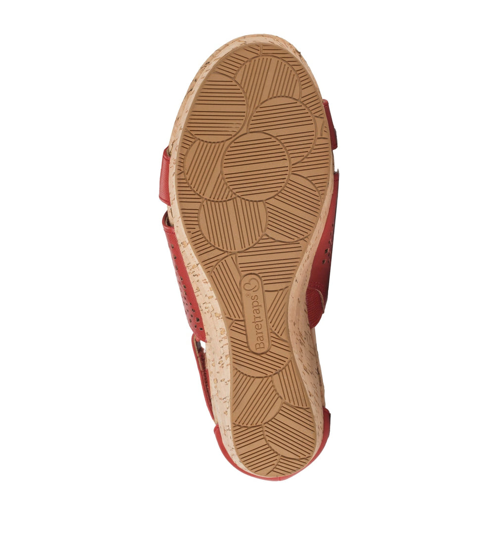 Raisie Wedge Sandal Red - Women