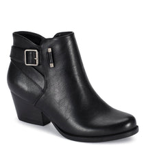 Reggie Block Heel Bootie Black - Women