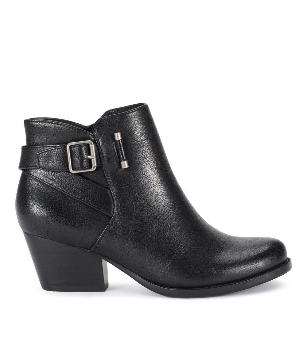 Reggie Block Heel Bootie Black - Women