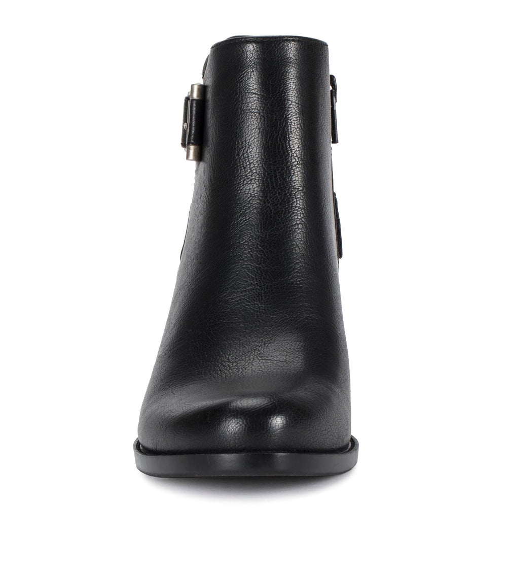 Reggie Block Heel Bootie Black - Women