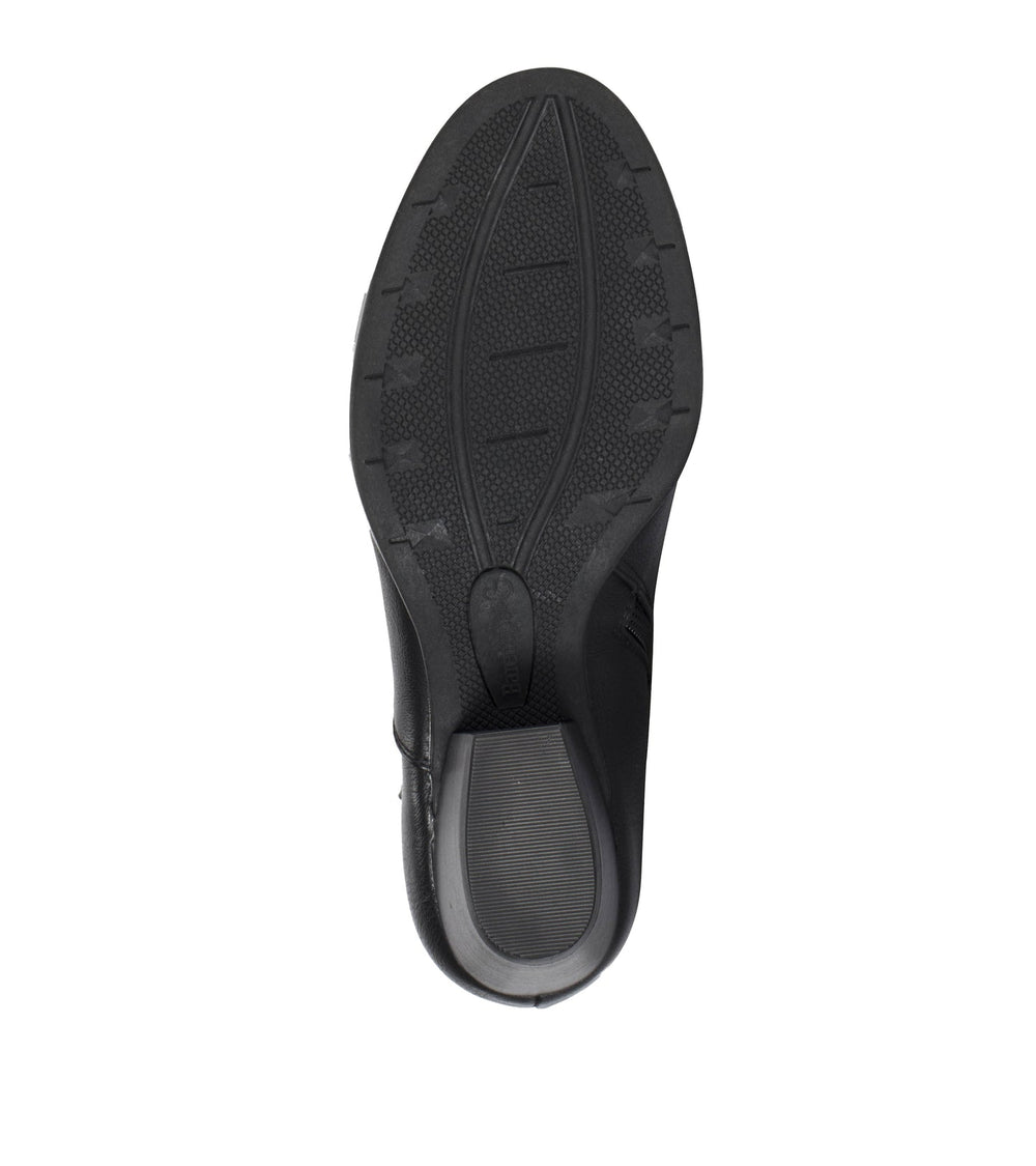 Reggie Block Heel Bootie Black - Women