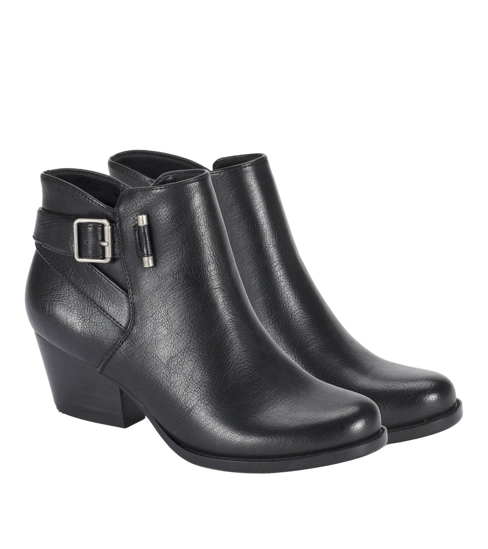 Reggie Block Heel Bootie Black - Women