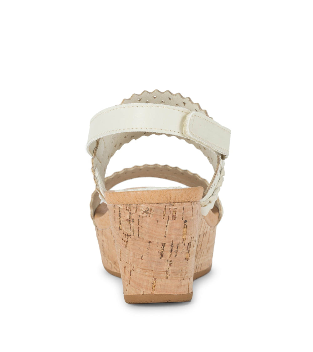 Rene Wedge Sandal Cream - Women