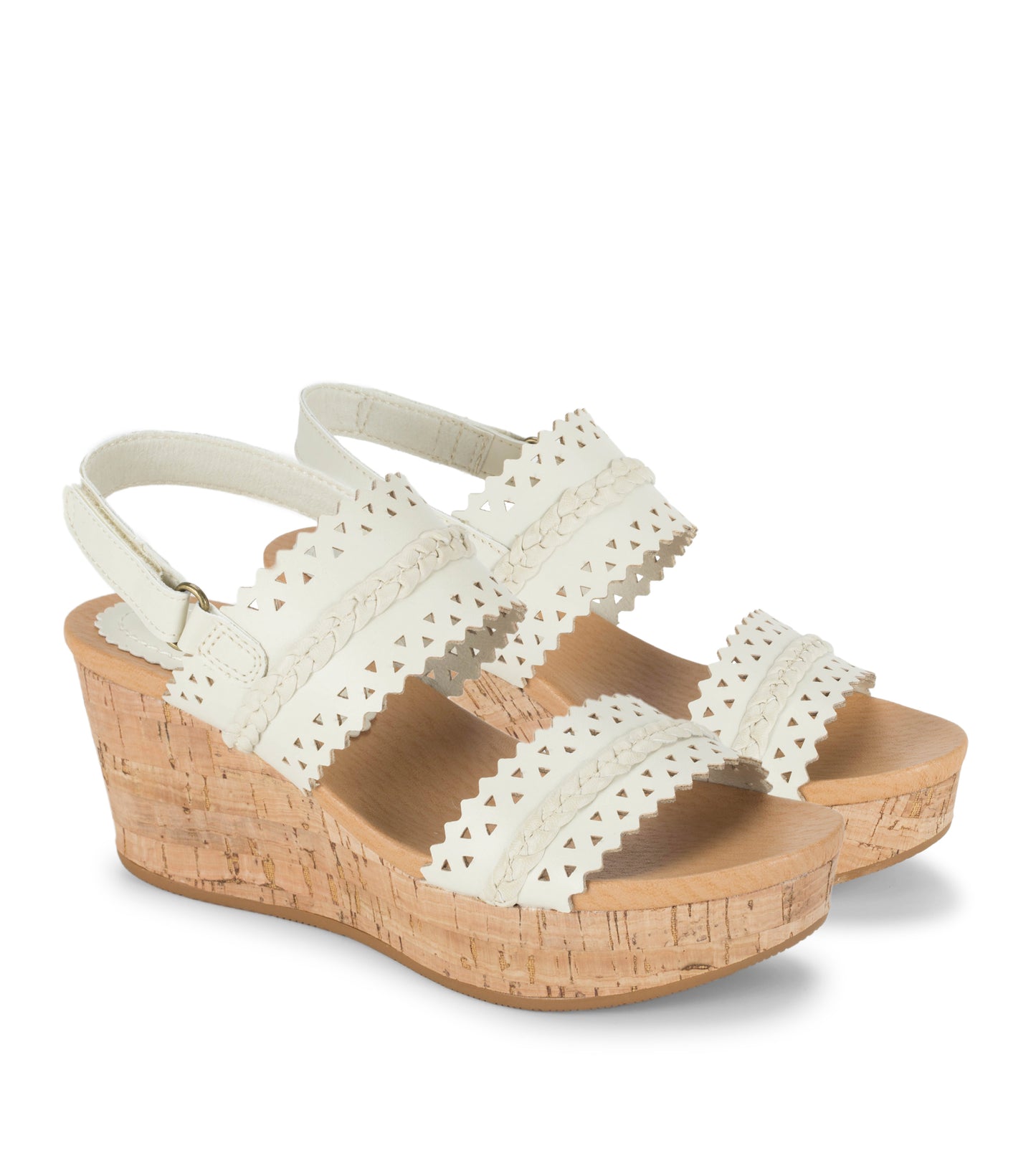 Rene Wedge Sandal Cream - Women