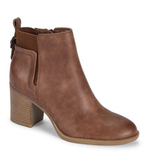 Rhoslyn Block Heel Bootie Brush Brown - Women