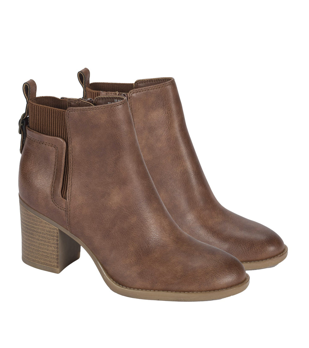 Rhoslyn Block Heel Bootie Brush Brown - Women