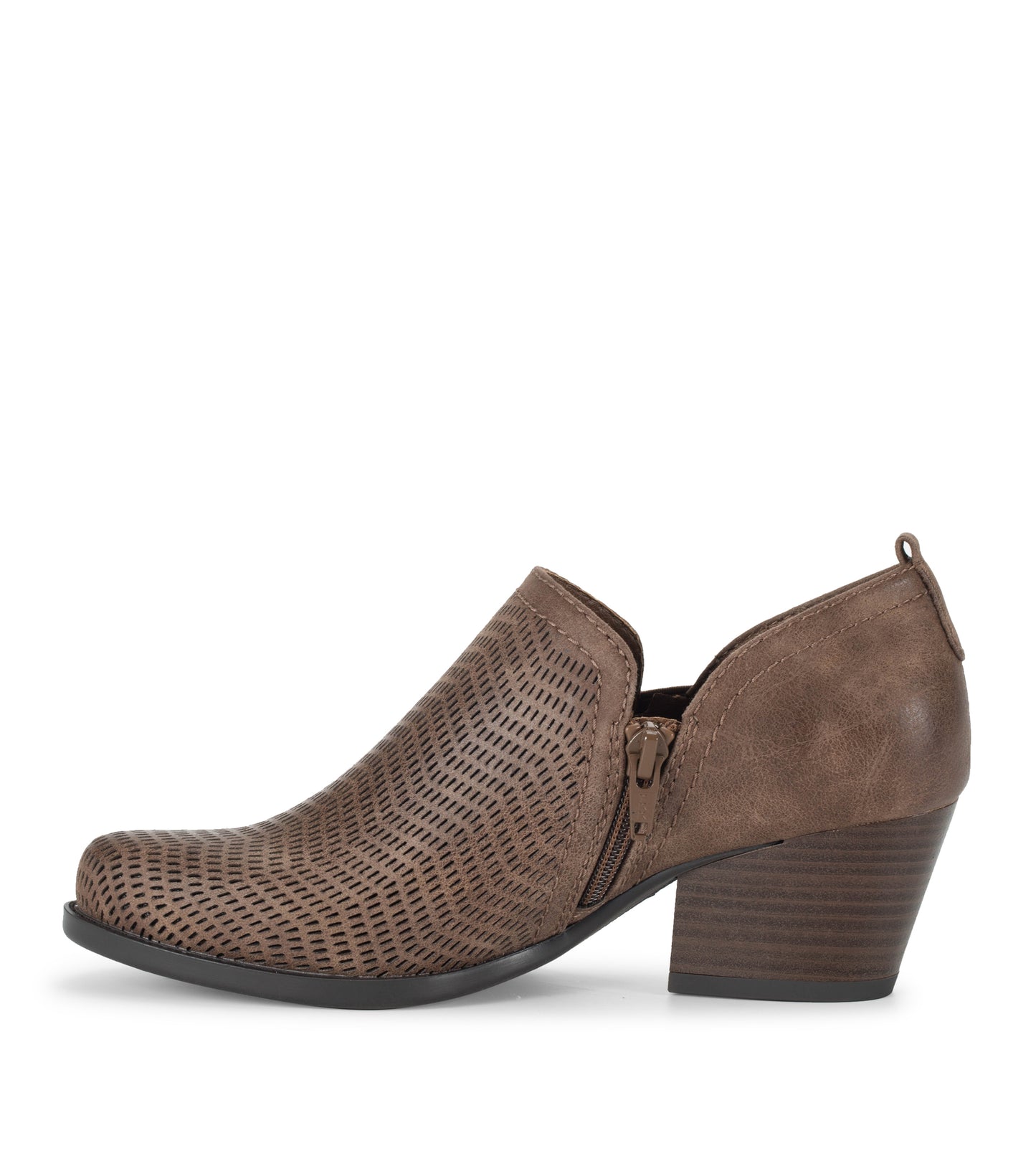 Ridgely Block Heel Bootie Dark Taupe - Women