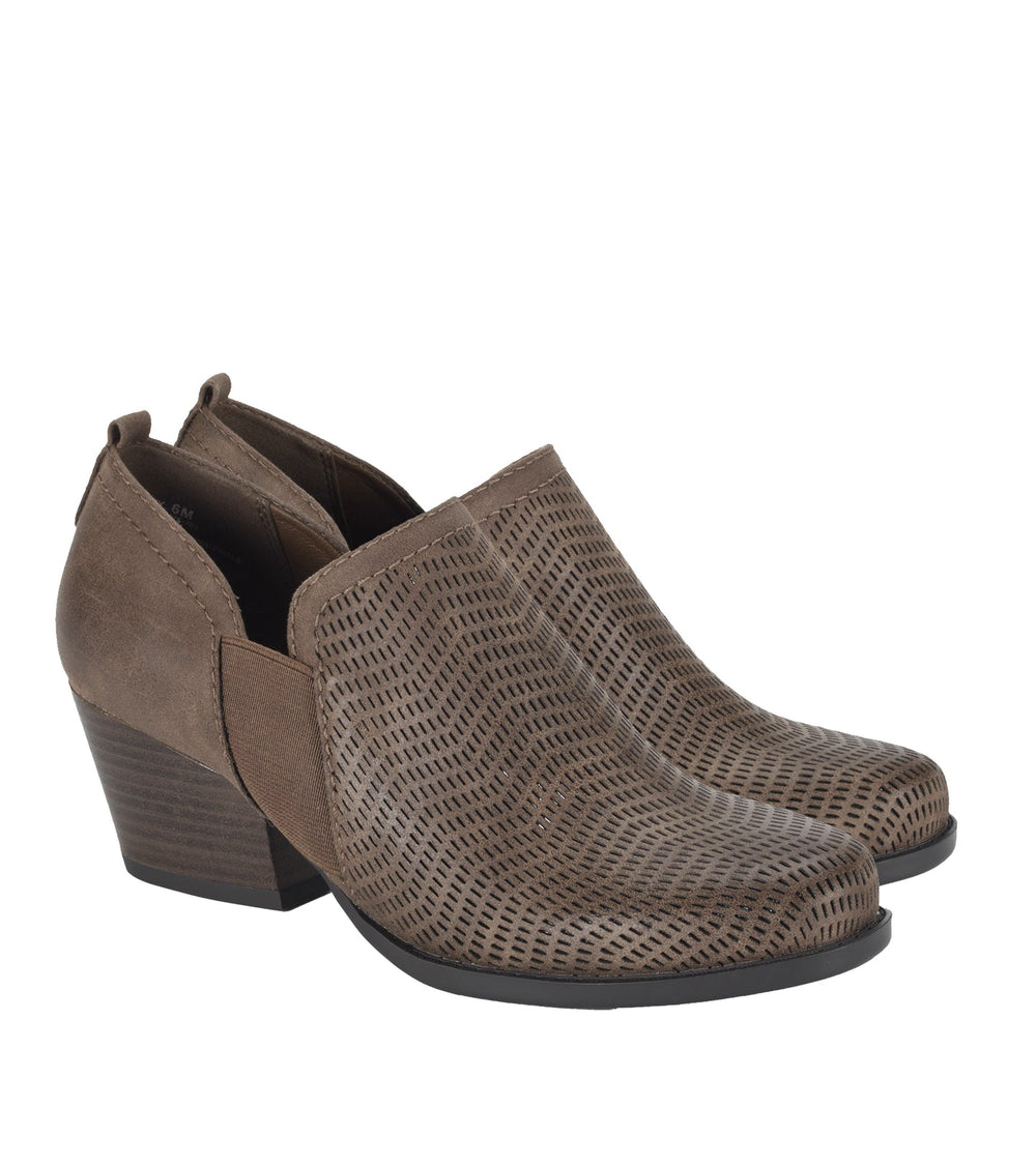 Ridgely Block Heel Bootie Dark Taupe - Women