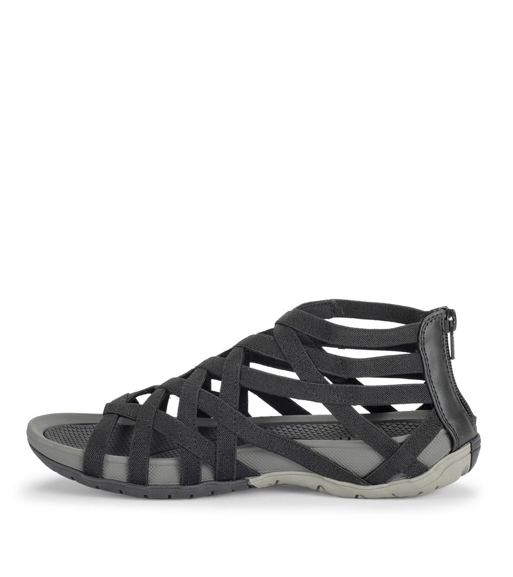 Samina Sandal Black Compass - Women