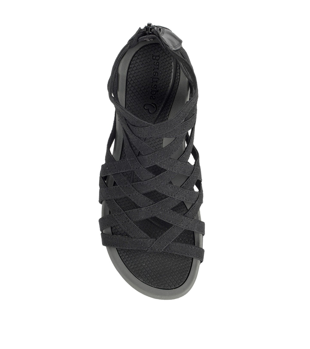 Samina Sandal Black Compass - Women