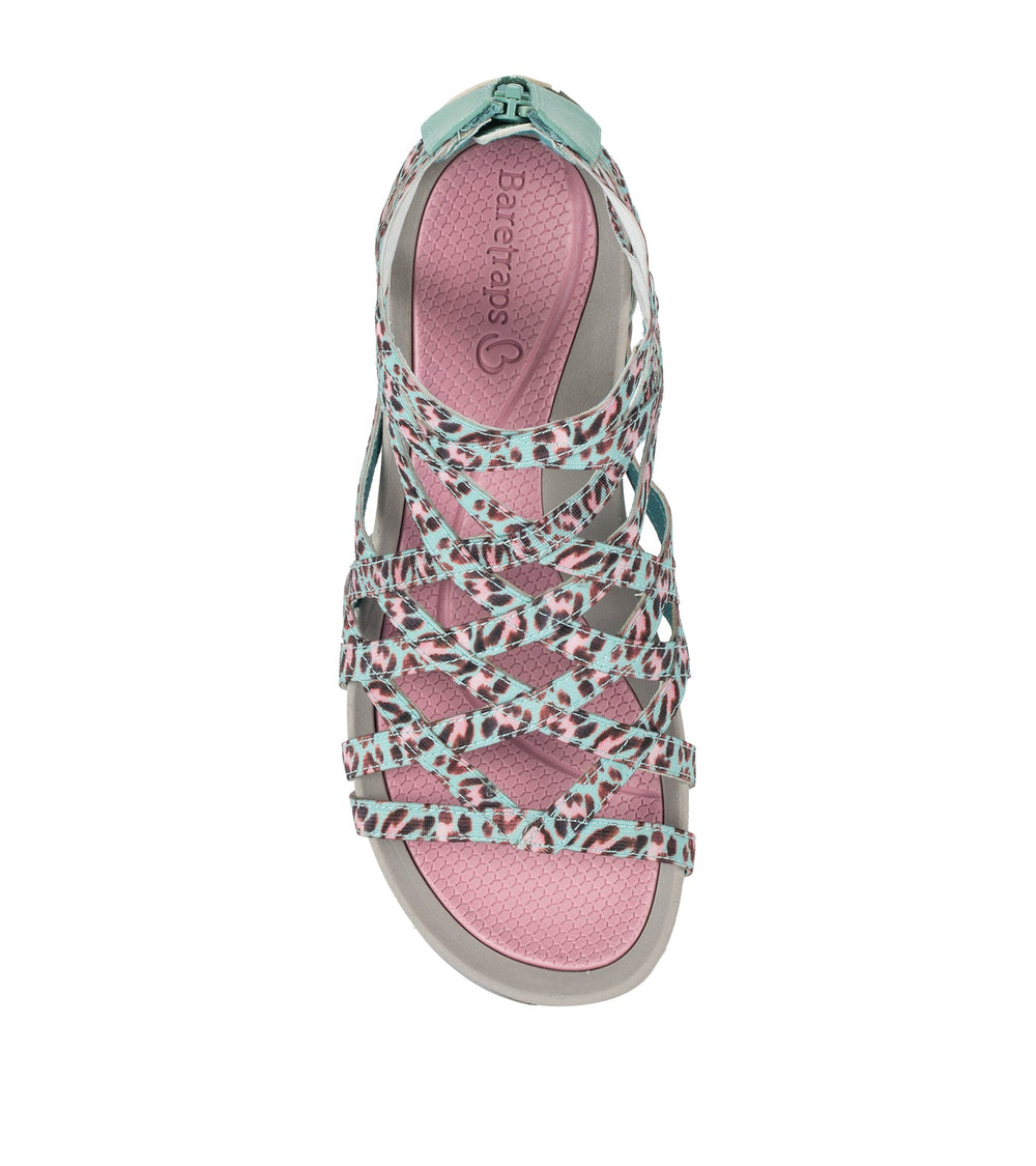 Samina Sandal Sage Multi Leopard - Women
