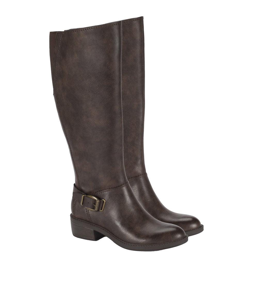 Sasson Wide Calf Tall Boot Dark Brown - Women