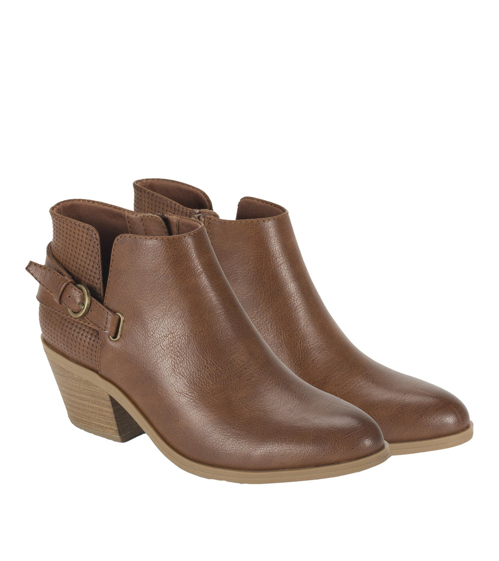 Shannen Block Heel Bootie Walnut - Women