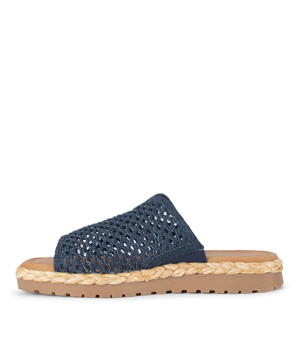 Tasmine Slide Sandal Dark Denim - Women