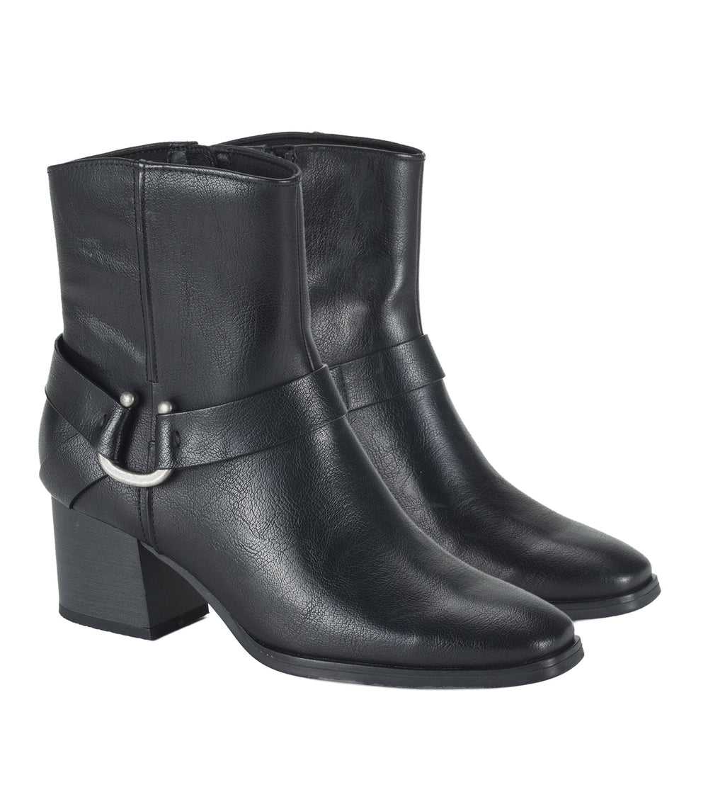 Tiana Block Heel Bootie Black - Women