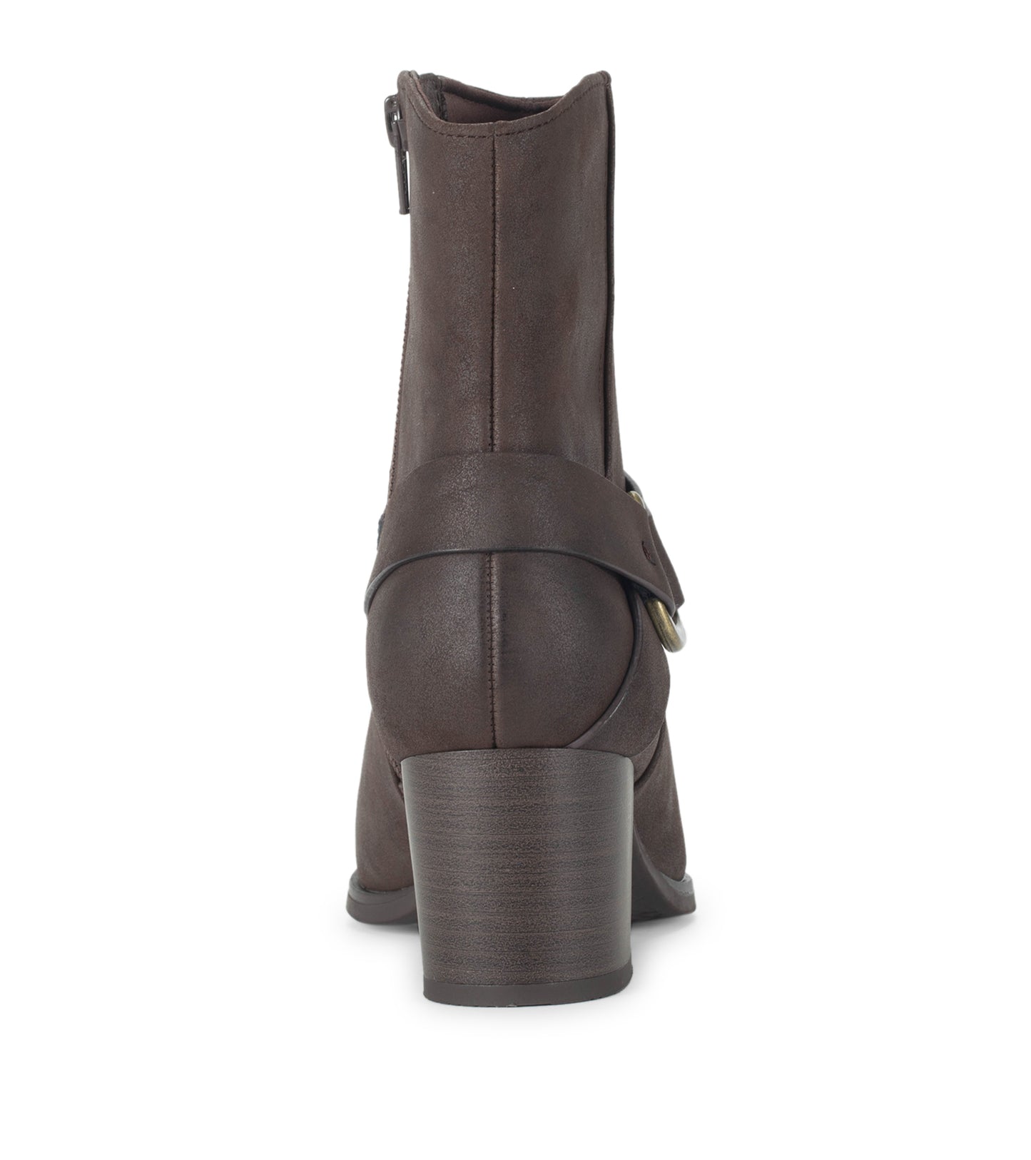 Tiana Block Heel Bootie Dark Brown - Women