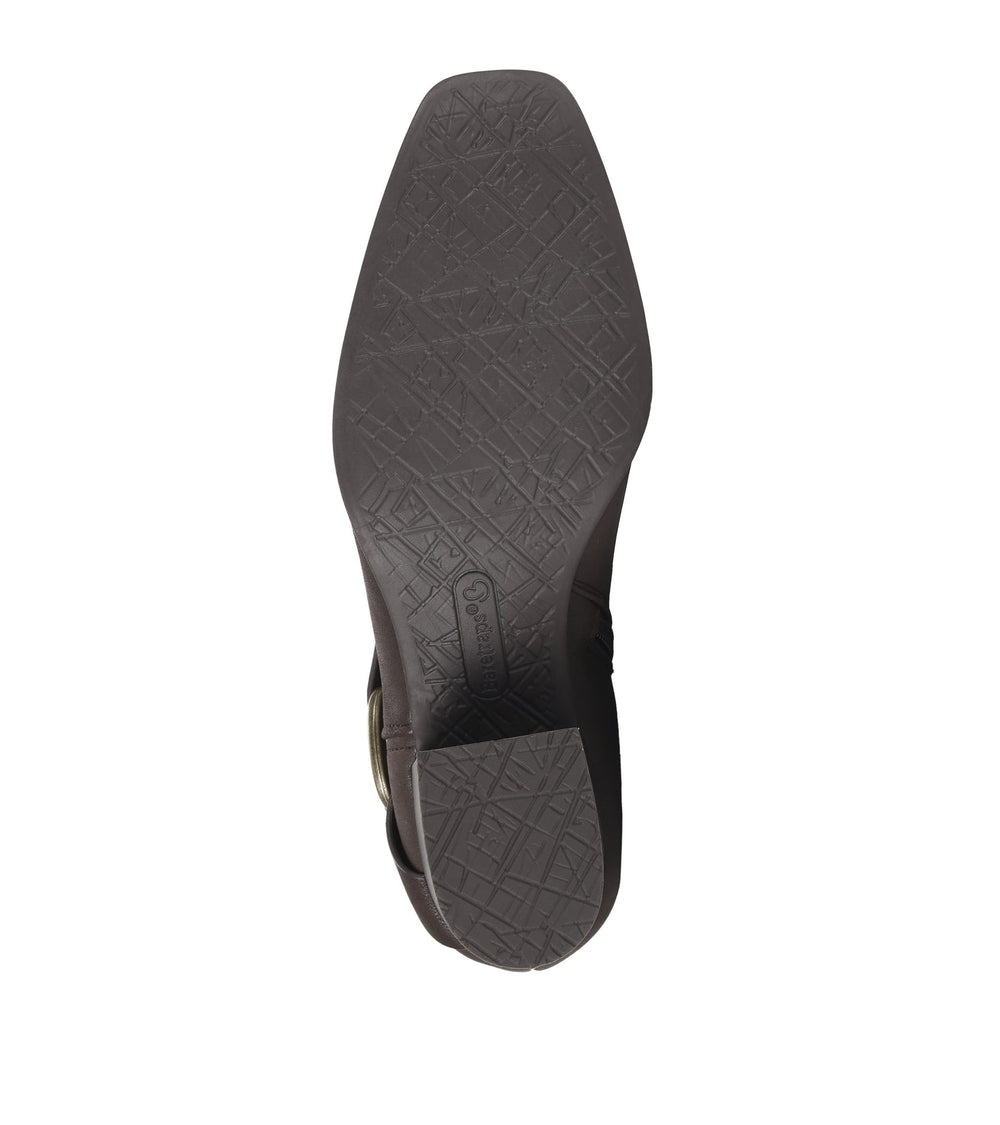 Tiana Block Heel Bootie Dark Brown - Women