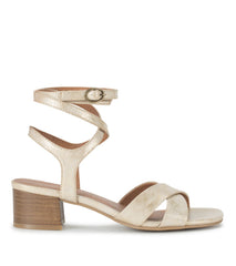 Valerie Block Heel Sandal Light Gold - Women