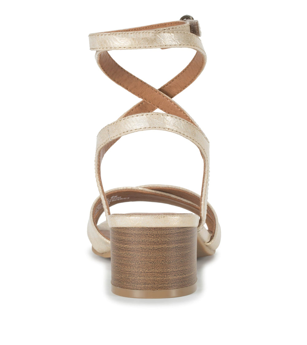 Valerie Block Heel Sandal Light Gold - Women