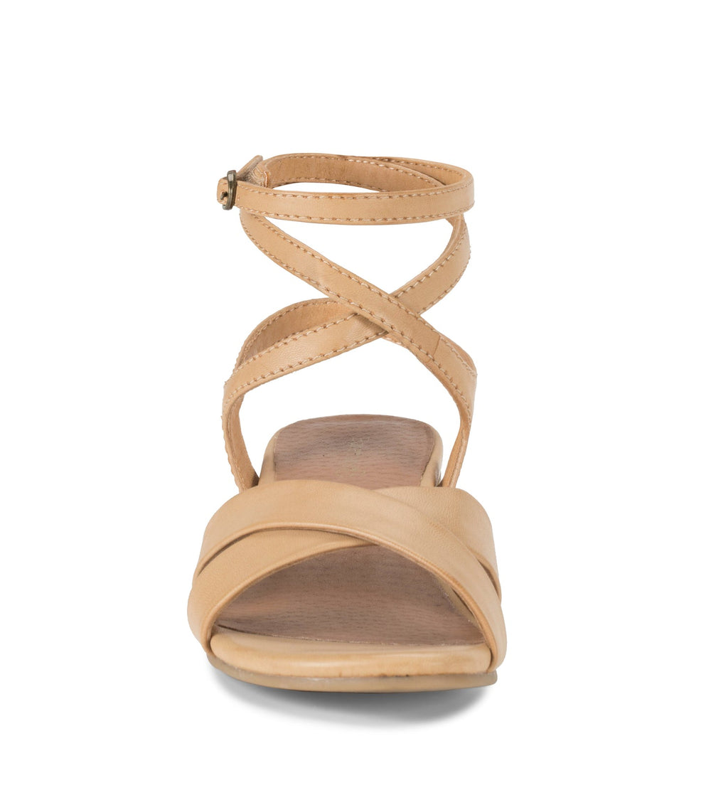 Valerie Block Heel Sandal Natural - Women
