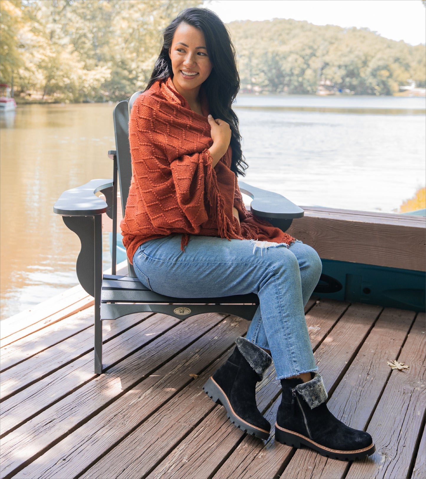 Wyoming Water Resistant Boot Black Suede - Women