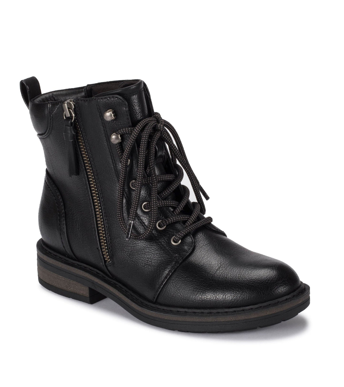 Amysue Lace Up Bootie - Black | Baretraps Black - Women