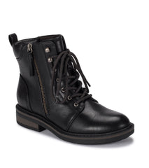 Amysue Lace Up Bootie - Black | Baretraps Black - Women