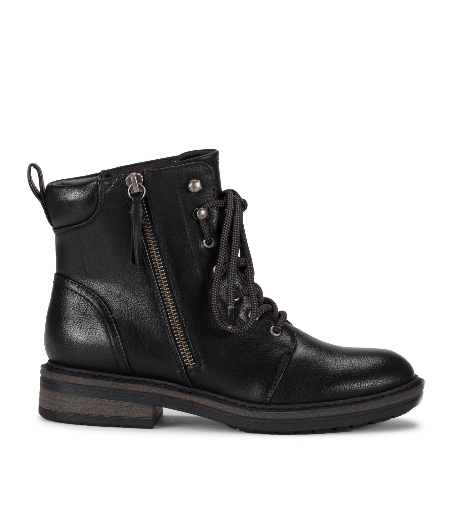 Amysue Lace Up Bootie - Black | Baretraps Black - Women