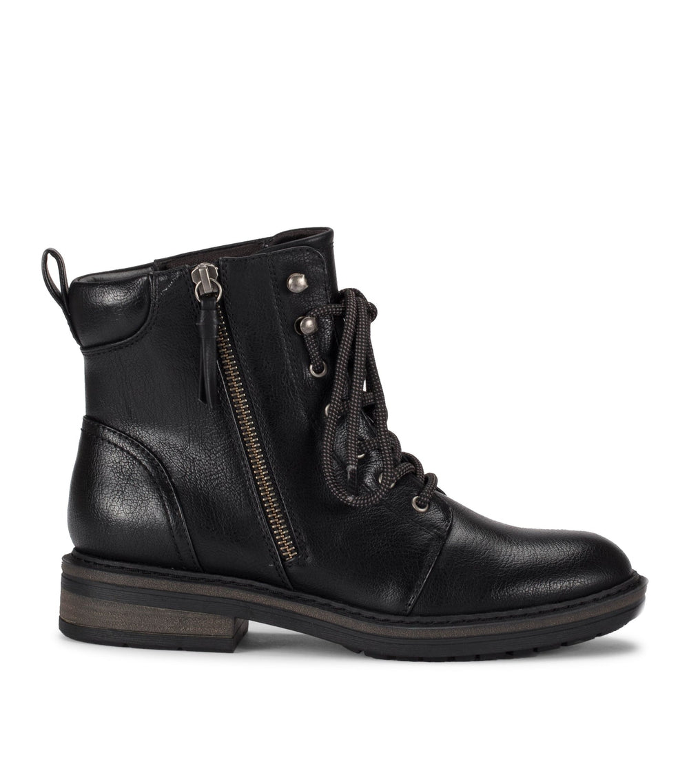 Amysue Lace Up Bootie - Black | Baretraps Black - Women