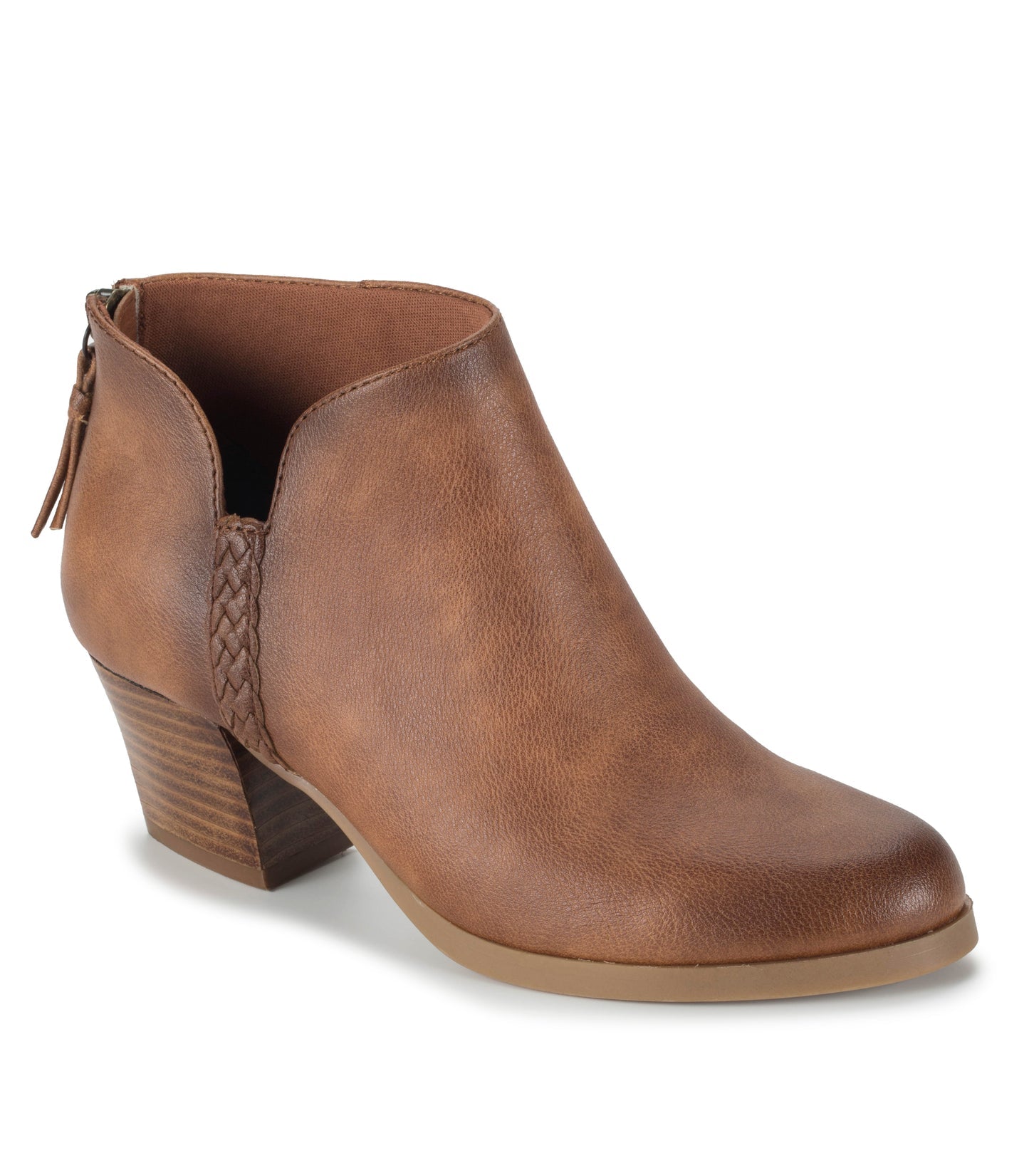 Lauryn Block Heel Ankle Bootie Walnut - Women