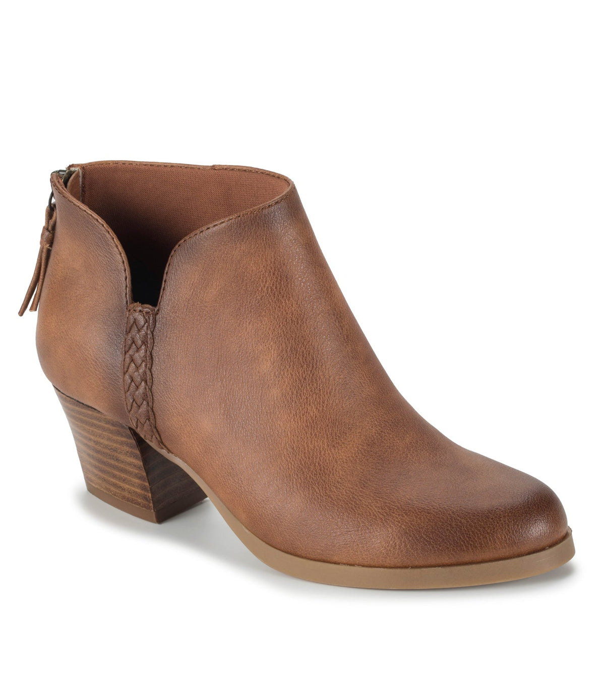 Lauryn Block Heel Ankle Bootie Walnut - Women