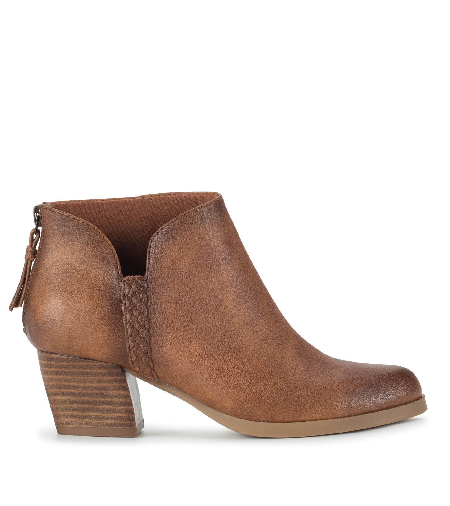 Lauryn Block Heel Ankle Bootie Walnut - Women